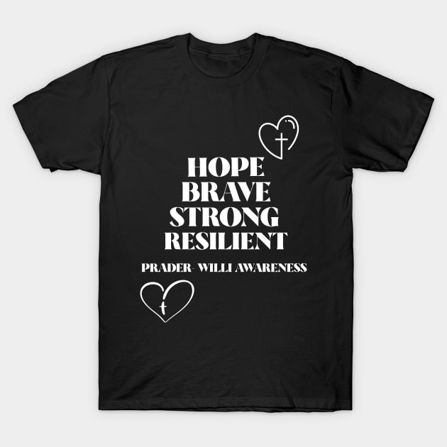 Prader-Willi Syndrome Awareness T-Shirt by Codian.instaprint